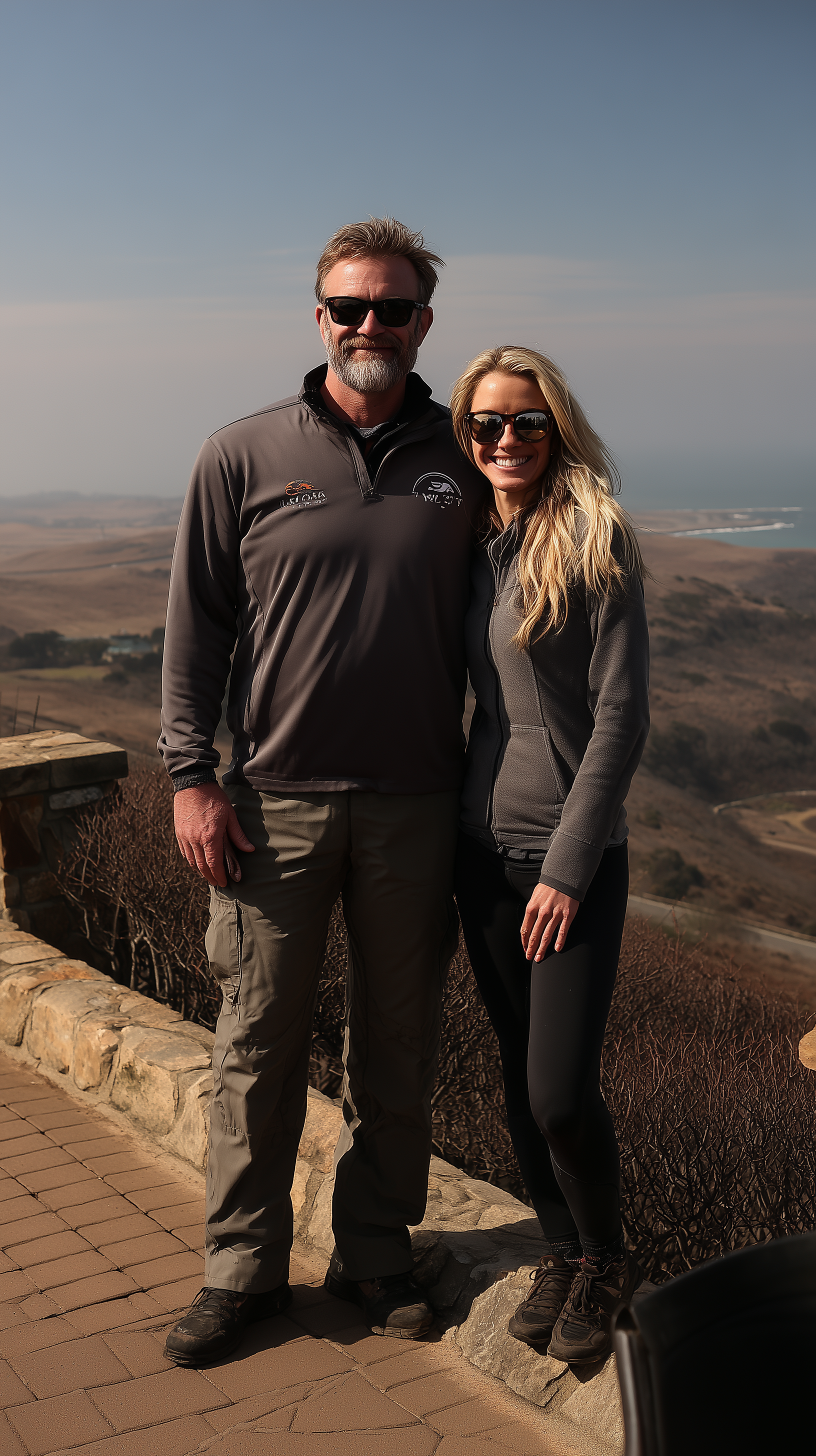 A drawing of Albert and Sally.